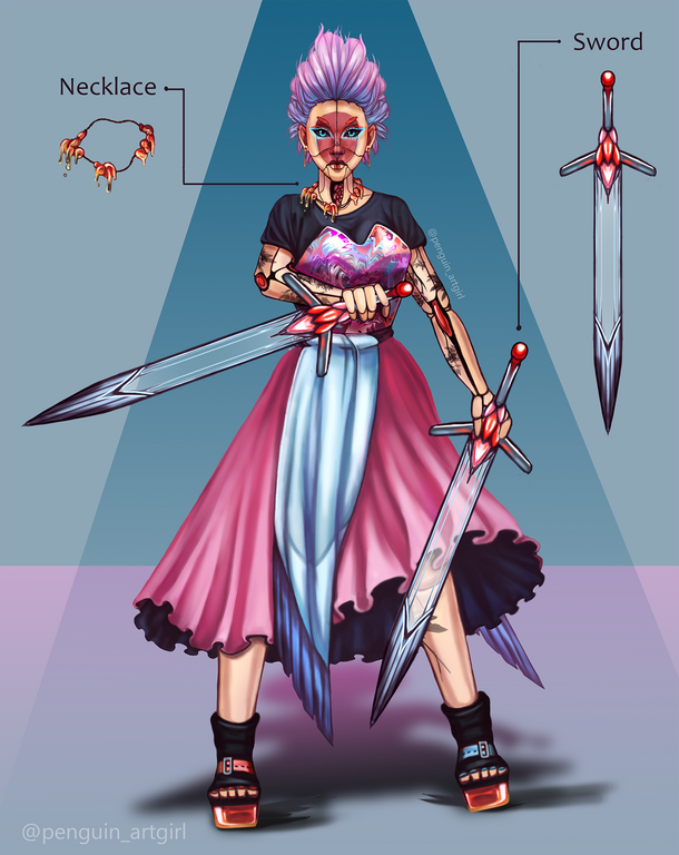 Character reference | Simple background | Details 100$